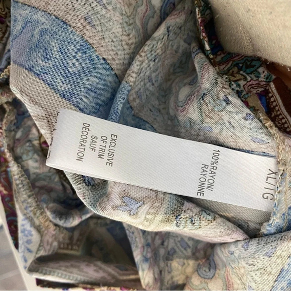 Strapeless boho short romper / multi / XL - Picture 3 of 10